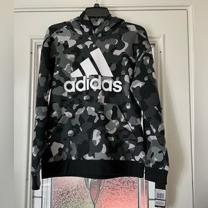 - Boys adidas camo fleece hoodie